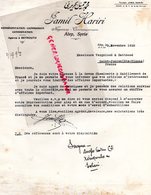 SYRIE ALEP -LETTRE JAMIL HARIRI BEYROUTH A VERGNIAUD RATINAUD ST SAINT JUNIEN GANTERIE-1928 - Otros & Sin Clasificación