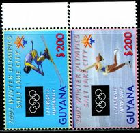 AT4119 Guyana 2002 Salt Lake City Winter Olympics 2V MNH - Hiver 2002: Salt Lake City