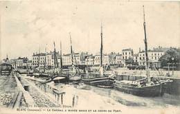BLAYE - Le Chenal à Marée Basse Et Le Cours Du Port. - Blaye