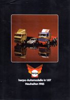 Catalogue HERPA 1985 Neuheiten Automodelle Container HO 1/87 - Allemand