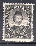 NOUVEAU BRUNSWICK - N° 9 Obl (1860-3) Prince De Galles - Used Stamps