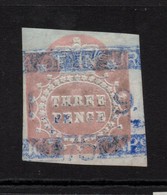 GB Fiscals / Revenues; Scarce General Purpose Imperf.;  3d.  Rose. Good Used. - Revenue Stamps