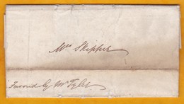1840 - Lettre Avec Correspondance Pour Madame Skipper - Letter To Mrs Skipper - ...-1840 Préphilatélie