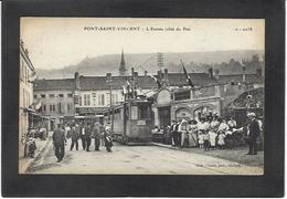 CPA Meurthe Et Moselle 54 Pont Saint Vincent Tramway Commerces Shop écrite - Autres & Non Classés