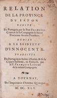 [JAPON] Antonio Francisco CARDIM, S.J. / François BARRE - Sin Clasificación