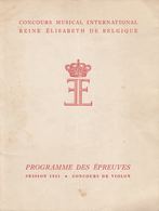 CONCOURS MUSICAL INTERNATIONAL REINE ÉLISABETH DE BELGI - Unclassified
