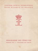 CONCOURS MUSICAL INTERNATIONAL REINE ÉLISABETH DE BELGI - Sin Clasificación