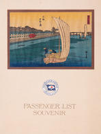 PASSENGER LIST SOUVENIR. T.K.K. S.S. «Siberia Maru». Vo - Unclassified