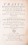 Jean HARROY - Traité D'arithmétique Mise En Pratique Po - Autres & Non Classés