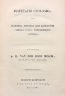 [VULCANOLOGIE] Anthony Hendrik Van Der BOON MESCH - Dis - Autres & Non Classés