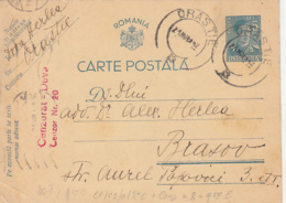 WW2 LETTER, CENSORED DEVA NR 20, KING MICHAEL PC STATIONERY, ENTIER POSTAL, 1942, ROMANIA - 2de Wereldoorlog (Brieven)