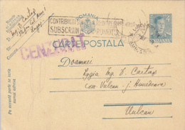 WW2 LETTER, CENSORED, AMBULANCE 133 INK STAMP, KING MICHAEL PC STATIONERY, ENTIER POSTAL, 1941, ROMANIA - 2de Wereldoorlog (Brieven)