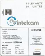 Cameroon Cameroun 50 UT CAM-27 INTELCAM Small Arrow White Back Schlumberger Phonecard Telecard - Camerún