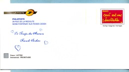 Enveloppe De Service Phil@poste  "Ceci Est Une Invitation"  Agrément  N° 809-Lot G4K/07P028 - Prêts-à-poster:Stamped On Demand & Semi-official Overprinting (1995-...)