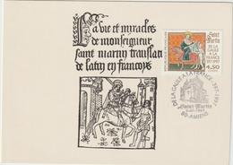 Carte-Maximum FRANCE N° Yvert 3078 (SAINT MARTIN)  Obl Sp Ill 1er Jour Amiens - 1990-99