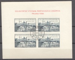 1950  Exposition Philatélique PRAHA 1950 MiNr Bloc 12 Oblitéré - Gebraucht