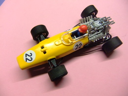 SCALEXTRIC HONDA F 1 Segunda Serie Ref. C 36 Amarillo / Negro Made In Spain - Circuitos Automóviles