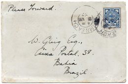 IRELAND 1932. Cover From Luimneach (Limerick) To Bahia, Brazil - Cartas