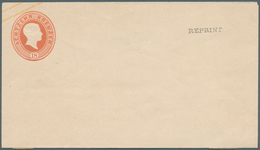 Baden - Ganzsachen: 1864, Umschlag 18 Kr, Format A, Neudruck, Vs. "REPRINT", Rs. Papierrest. Michel - Other & Unclassified