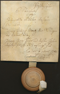 Bayern - Vorphilatelie: 1782, Pfaffenhofen, Steigbrief (= Notarielle Ersteigerungs-Urkunde Für Immob - Prephilately
