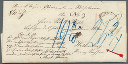 Bayern - Vorphilatelie: 1860, KLOSTER HEILSBRONN, Postvorschussbrief über 59 1/2 Kr. Nach Wittenberg - Prephilately