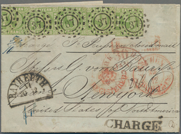 Bayern - Marken Und Briefe: 1859, Kompletter Chargé-Faltbrief Von Bayreuth Nach New York 'Pr. Prussi - Sonstige & Ohne Zuordnung