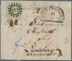 Bayern - Marken Und Briefe: 1850, 9 Kreuzer In Der Guten Farbe Mattblaugrün Allseits Breitrandig Auf - Sonstige & Ohne Zuordnung
