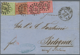 Bayern - Marken Und Briefe: 1850, Quadrat-Ausgabe 9 Kr. Maigrün Und Zweimal 1 Kr. Rosa Zusammen Mit - Altri & Non Classificati
