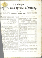 Bayern - Marken Und Briefe: 1862, 1 Kr. Gelb, Voll- Bis Breitrandiges Exemplar Auf Fast Vollständige - Andere & Zonder Classificatie