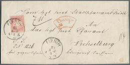 Bayern - Marken Und Briefe: 1870, Wappenzeichnung 3 Kr. Hellkarmin Auf Briefhülle Mit Aufgabestempel - Sonstige & Ohne Zuordnung