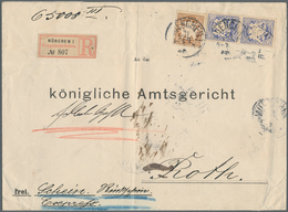 Bayern - Marken Und Briefe: 1889, Vordruckumschlag 20 X 15 Cm "An Das Königliche Amtsgericht - Frei" - Andere & Zonder Classificatie