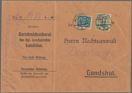 Bayern - Dienstmarken: 1920, 80 Pf. Dienst Abschied Mit 50 Pf. Volksstaat Auf Portor. Orts-Zustellur - Otros & Sin Clasificación