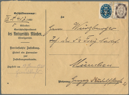 Bayern - Dienstmarken: 1920, 1 Mark Dienst Abschied Mit 30 Pf. Dienst Überdruck DR Auf Portor. Orts- - Other & Unclassified