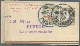 Bayern - Portomarken: 1910, Portomarke 2 Pf. Weißes Papier, Als Freimarke Verwendet Auf Streifband 3 - Other & Unclassified