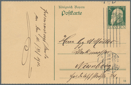 Bayern - Ganzsachen: 1911, Postkarte 5 Pf Luitpold, Mit DV "11", Oben Und Unten Gezähnt (privat?), G - Other & Unclassified