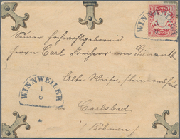 Bayern - Besonderheiten: 1880, Zierumschlag Vorder- Und Rückseitig Illustriert Wie Ein Geschlossene - Other & Unclassified