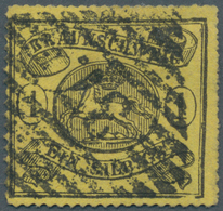 Braunschweig - Marken Und Briefe: 1864, 1 Sgr Mit Bogenförmigem Versuchsdurchstich (Mi.Nr. 11B) Klar - Braunschweig