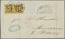 Bremen - Thurn & Taxis'sches Oberpostamt: 1852, 18. Feb., Der Gleiche EKr TT/Datum, Mit Nebengesetzt - Bremen