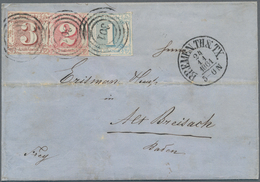 Bremen - Thurn & Taxis'sches Oberpostamt: 1861, Eine Tricolore Nach Altbreisach In Baden, Bestehend - Bremen