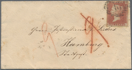 Hamburg - Besonderheiten: Incoming Mail: 1856, England 1 D. Rotbraun Mit Nummer "10" Auf Kleinformat - Hamburg (Amburgo)