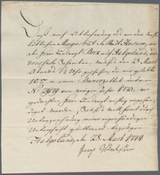 Helgoland - Vorphilatelie: 1774, Eine Auf "HELGOLAND, Den 28 März 1774" Mit Unterschrift Unterzeichn - Helgoland