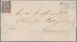 Oldenburg - Marken Und Briefe: 1859/1861, 2 Gr. Schwarz Auf Mattrötlichkarmin, Klar Entwertet Mit Bl - Oldenburg