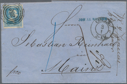 Preußen - Marken Und Briefe: 1858, Zwei Briefhüllen: 2 Sgr. Schwarz Auf Blau Und 1 Sgr. Rosa Glatter - Otros & Sin Clasificación
