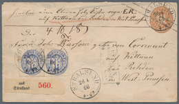 Preußen - Ganzsachen: 1866, Zwei Ganzsachenumschläge: 1 Sgr. Rosa Mit Farb- Und Wertstufengleicher Z - Other & Unclassified
