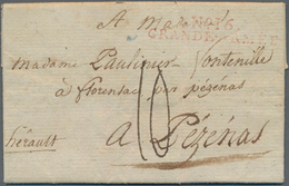 Preußen - Französische Armeepost: 1807, "N°16 / GRANDE ARMÉE, Klarer L1 In Rot Auf Komplettem Gesieg - Prephilately