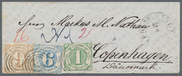 Thurn & Taxis - Marken Und Briefe: 1864, 16 Kreuzer-Frankatur - Bestehend Aus 1 Kr. Grün, 6 Kr. Blau - Andere & Zonder Classificatie