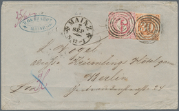 Thurn & Taxis - Marken Und Briefe: 1859/60 (Markenausgaben), 30 Kr. Orange Und 6 Kr. Rosa Auf Brief - Andere & Zonder Classificatie