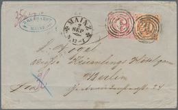 Thurn & Taxis - Marken Und Briefe: 1859/60 (Markenausgaben), 30 Kr. Orange Und 6 Kr. Rosa Auf Brief - Autres & Non Classés