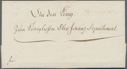 Württemberg - Vorphilatelie: 1807 Ca., KNITTLINGEN, Etwas Schwacher, Seltener Roter L1 Auf Komplette - Préphilatélie