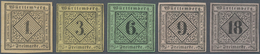 Württemberg - Marken Und Briefe: 1851, Ziffern 1 Kr. Bis 18 Kr. "Amtliche Neudrucke Von 1865" Meist - Other & Unclassified